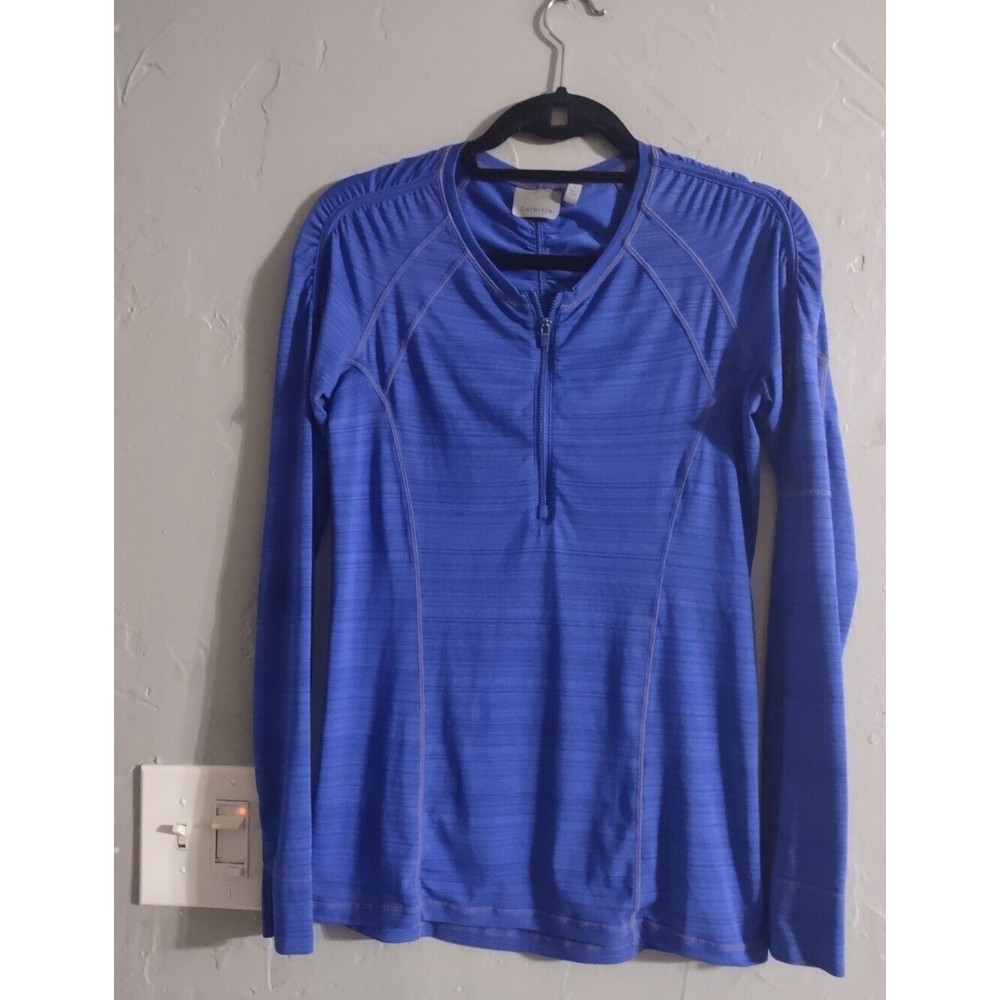 athleta sweatshirt Women Size S, Polyester And Spandex,Blue ,With  zipper